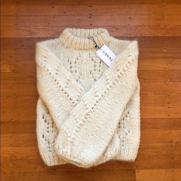 NEW Ganni Julliard mohair sweater knit XS - Picture 2 of 2